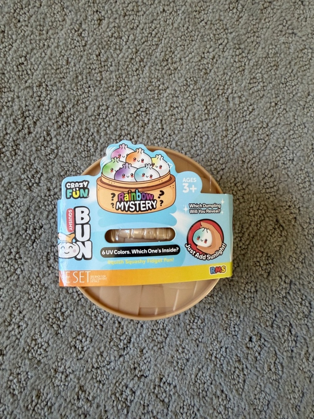 Rainbow Mystery Dumpling Toy - Tan Squishy Fidget